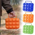 Storage Box Outdoor Camping Picnic Plastic 12 Eggs ABS Bule/Orange/Green