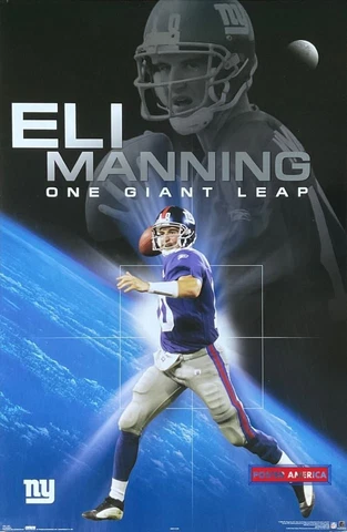Eli Manning New York Giants NFL 2004 Poster 22.5 x 34 Cover