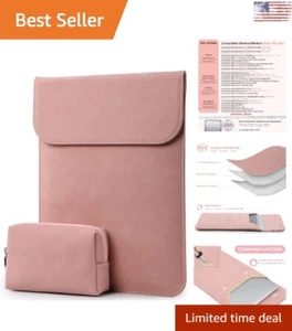 Versatile Microfiber Suede MacBook Air Pro Protective Laptop Sleeve - Pink - Picture 1 of 9