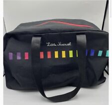 Little Marcel Black with Multicolour Band 48hr Canvas Travel Weekender Tote Bag