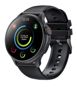 Wodoodporny męski smartwatch ze wskaźnikiem tętna MENU DE Czarny - Zdjęcie 1 z 8