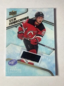 2019-20 Upper Deck Ice Rookie JACK HUGHES Ice Premieres Jersey - Picture 1 of 2