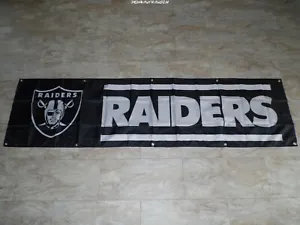 Las Vegas Raiders Banner / Fahne / Flagge - NFL - Football - ca. 240x60 cm - NEU