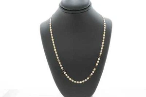 14k Multi-Tone Gold Chain Necklace Estate Sale Unisex Jewelry - Picture 1 of 5