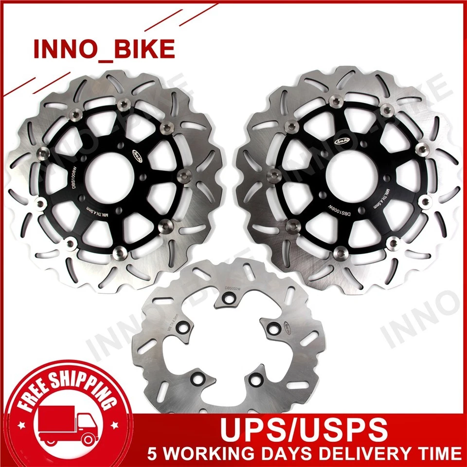 Rotores de freno delanteros traseros para Suzuki GSXR600 GSXR750 2004 2005 GSXR 1000 2003 2004 Foto 1 de 2