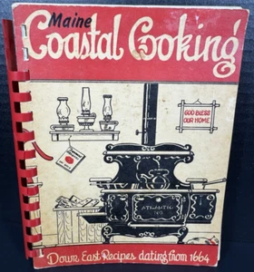 1963 Maine Coastal Cooking Down East Rezepte Datierung 1664 spiralgebunden Kochbuch - Bild 1 von 8