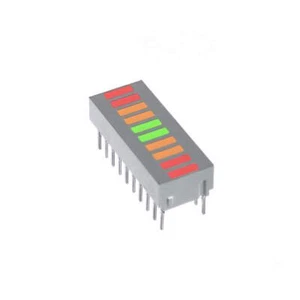AVAGO HDSP-4836 LED-Balkenanzeige, 10 Elemente 5,08x1,52mm , rot/gelb/grün - Bild 1 von 3