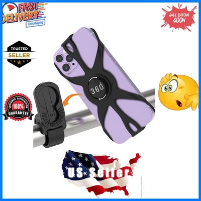Durable Silicone Bike Phone Holder - Quick One-Hand Installation & Safety Lock - Image 1 of 4