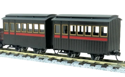 HOn30/HOe Scale Aru 2 Types 4-Wheel Narrow Gauge Passenger Car Set of 2 Kits H0e - Image 1 of 4