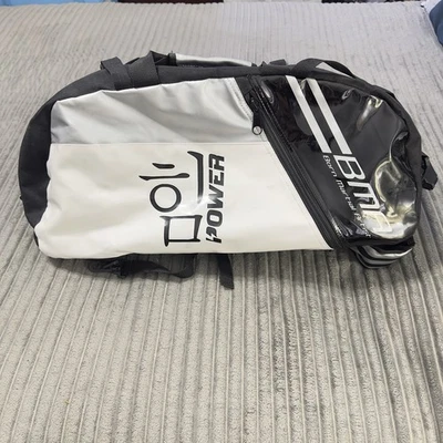 BMA Gear Bag Mochila Negro Blanco Taekwondo Lona Lona Karate MMA Sparring Foto 1 de 4
