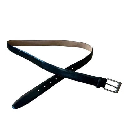 Vintage Dickies Black Leather Minimalist Utilitarian Workwear Belt 42 - Image 1 of 4