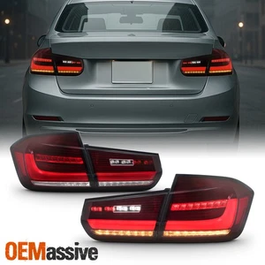 For 2012-2015 BMW 3 Series F30 FULL LED Red Tail Lights w/Sequential Turn Signal - Picture 1 of 11