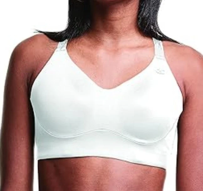 XL NUEVO CON ETIQUETAS Champion B5706 Sujetador deportivo diario que absorbe la humedad espalda deportiva, blanco Foto 1 de 1