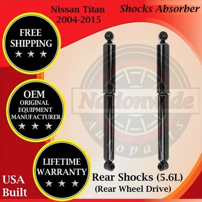 Monroe OEM Rear Shocks For 2004-2015 Nissan Titan 5.6L 2WD Lifetime Warranty - Изображение 1 из 4