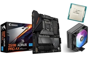 Intel Core i7-11700K CPU + GIGABYTE Z590 AORUS PRO AX DDR4 ATX Motherboard COMBO - Picture 1 of 11