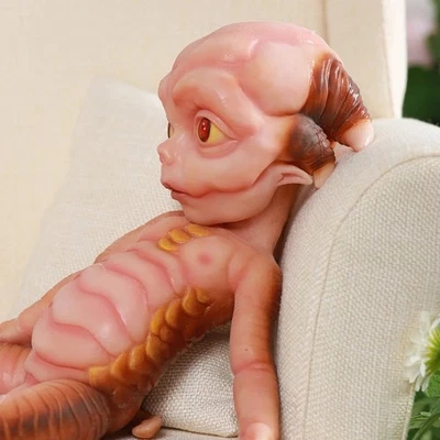 35cm Reborn Baby Doll Full Body Soft Silicone Heterotypic Dolls Boy Ugly Alien - Image 1 of 4