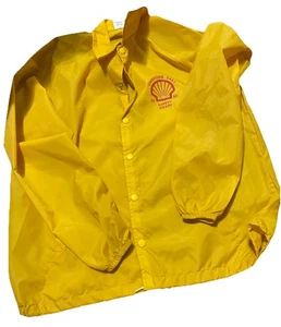 Vintage Shell Gas Oil Employee Jacket Herren Size Large Windbreaker - Bild 1 von 5