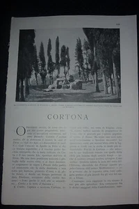* VECCHIO ARTICOLO : CORTONA 1932 (AREZZO) - Picture 1 of 1