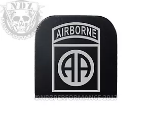 Hat Clip Airborne 82nd Black NDZ Engraved - Picture 1 of 3