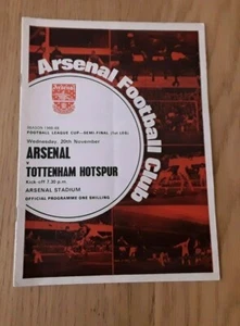 Arsenal v Tottenham Hotspur 1968/69 League Cup Semi- Final 1st Leg - Picture 1 of 1