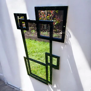 Contemporary Squares Garden Mirror - Picture 1 of 10