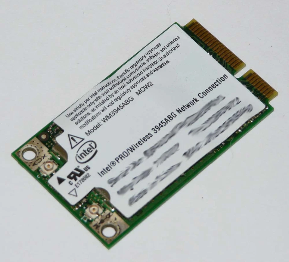 Intel WM3945ABG WLAN WiFi Netzwerkkarte  Mini PCI Express Card - 802.11g - Bild 1 von 1