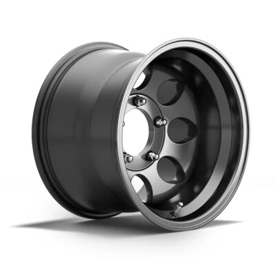 Alufelge schwarz 10x15 Felge Alurad DuraTrail Jeep CJ 76-86 - Bild 1 von 4