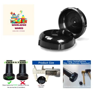 100 Pack 1.5" Wrought Iron Patio Furniture Glides Outdoor Chair Leg Floor Pro... - Picture 1 of 7