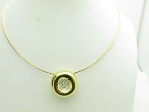 RARE VINTAGE SIGNED ROBERT LEE MORRIS RLM 18kt DIAMOND 16'' CHOKER NECKLACE - Picture 1 of 8