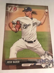 2017 Bowman Paper Prospects Jumbo 5x7 Josh Hader Brewers BP106 #'d 25/49 - Picture 1 of 1