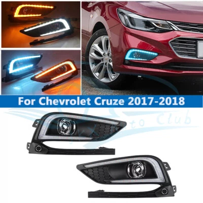 Luces antiniebla LED DRL para parachoques delantero para Chevrolet Cruze 17-18 Foto 1 de 4