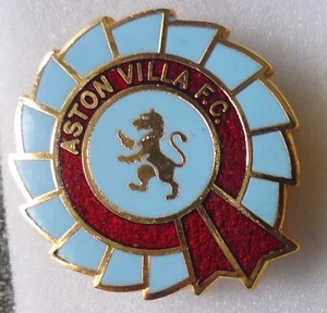 ASTON VILLA FOOTBALL Emaille Pin Anstecker ROSETTENFORM Design PBM - Bild 1 von 2