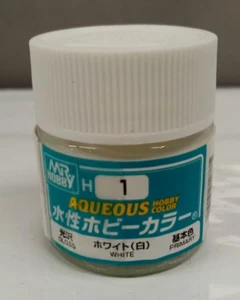 GUNZE SANGYO MR.HOBBY COLORE ACRILICO BIANCO   ml 10 H1 - Picture 1 of 1
