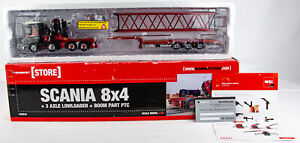 WSI Mammoet Scania Highline 8x4 Low Loader Boom Part PTC 1:50 Scale Model Truck