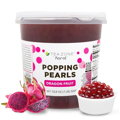 Tea Zone Dragon Fruit Popping Pearls - Jar (7 lbs), B2065 - Image 1 of 4