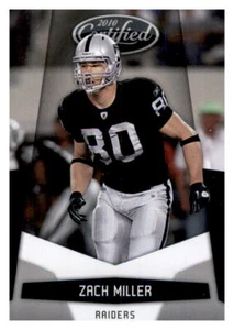 2010 Certified Zach Miller NFL Base Card PWE Set Break Raiders #111 - Picture 1 of 2