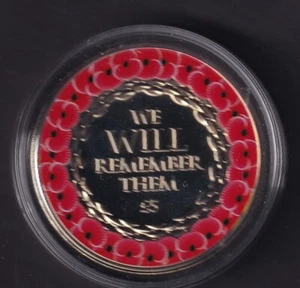 Moneda de 5 libras esterlinas Jersey 2019 We Will Remember Them Poppy brillante sin circular - Imagen 1 de 3