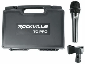Rockville TC PRO Black Electro-Plated Microphone Premium Mic w/Taiwan Cartridge - Picture 1 of 9
