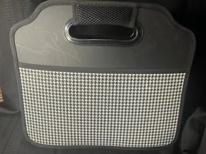Picnic at Ascot Heavy Duty Rigid Base Trunk 30" Organizer, Houndstooth - Picture 1 of 9