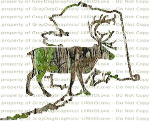 Autocollant décalcomanie vinyle camouflage camouflage Alaska caribou chasse cerf chasse - Photo 1/1
