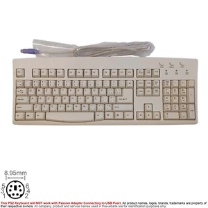 Tastatur PS/2 6-Pin PS2 PSII Solidtek ACK-260A Multi Language Layout Französisch CAN - Bild 1 von 4