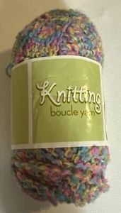 Yarn - Knitting by DGI - Boucle #1600 - 1.7 oz - Acrylic/Polyester Pastel Multi - Picture 1 of 2