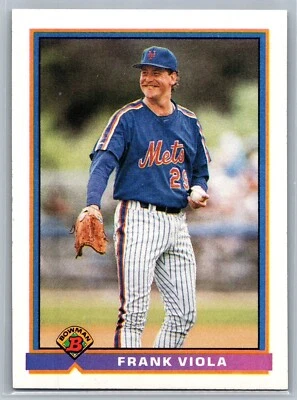 1991 TOPPS BOWMAN CARD # 477 Frank Viola - New York Mets - Image 1 of 2