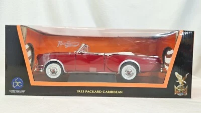 Road Signature - 1953 Packard Caribbean Convertible Red/White 1:18 Diecast - Image 1 of 4