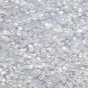 4mm Cup Sequins Loose Paillettes ~ Crystal Clear ~ Made in USA - Picture 1 of 2