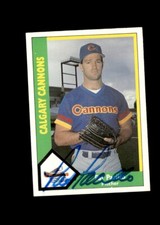 Pat Pacillo 1990 CMC Calgary Cannons authentic autographed card
