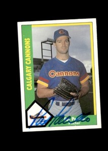 Pat Pacillo 1990 CMC Calgary Cannons authentic autographed card