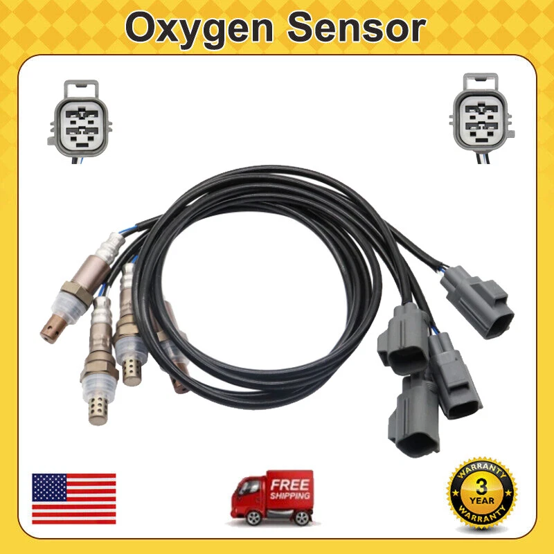 Set Of 4 Upstream+Downstream O2 Oxygen Sensor For 2007 -2010 Volvo S80 4.4L V8 - Image 1 of 4