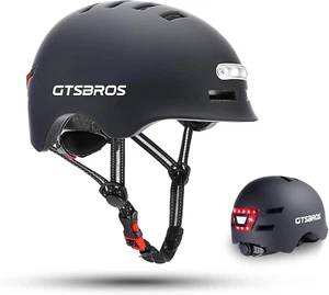 Bike Helmets for Adults - Front and Rear LED Lights Adjustable Bicycle Helmet fo - Picture 1 of 7