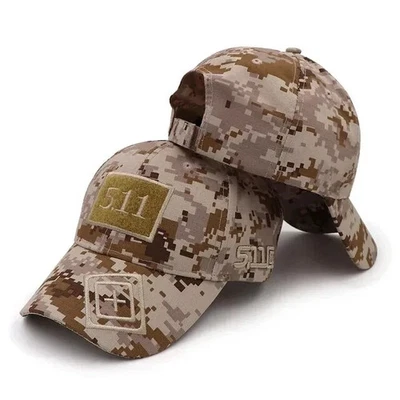 5.11 Style Desert Camo Strap Back Hat. Brand New. Factory sealed w/ retail tag. - Image 1 of 4